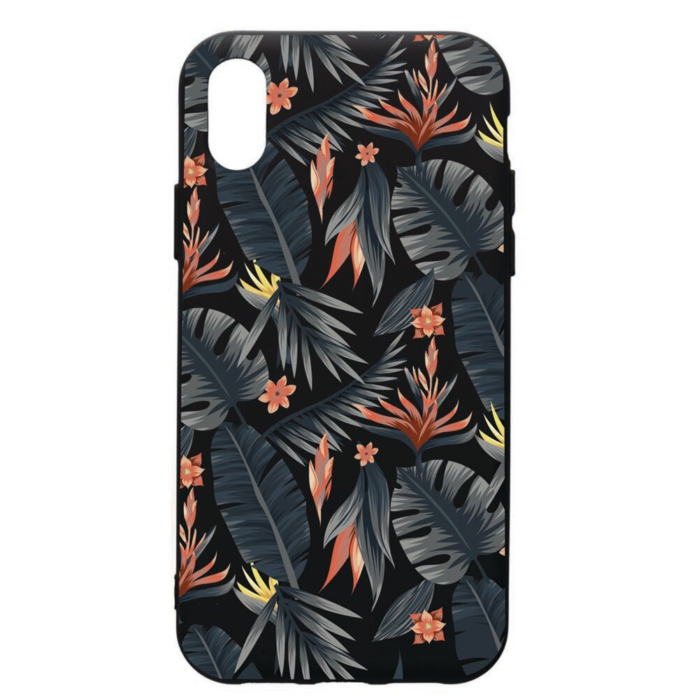 Husa de protectie Samsung Galaxy A10, Tropical Pattern, silicon, cu interiorul din material textil, protectie camera, PB88