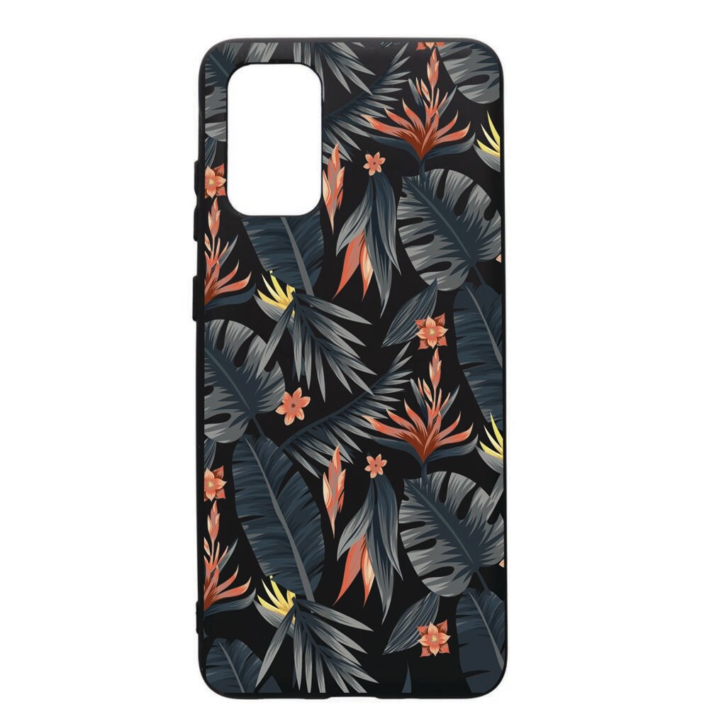 Husa de protectie Huawei P40, Tropical Pattern, silicon, cu interiorul din material textil, protectie camera, PB88