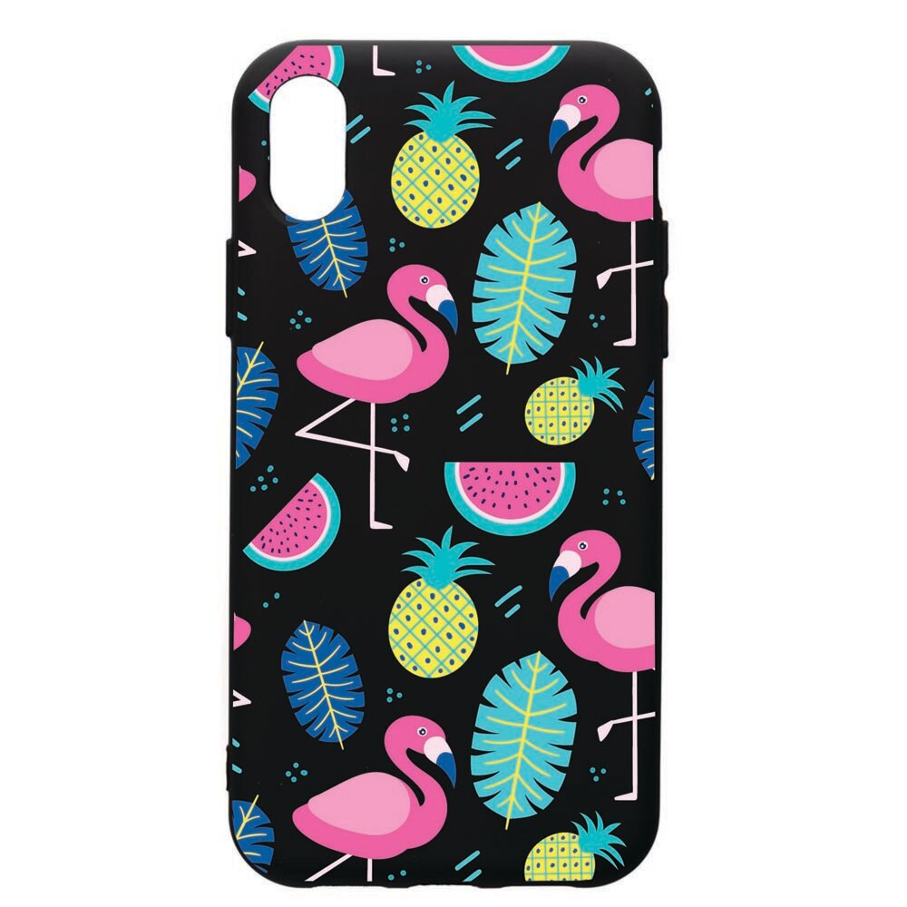 Husa de protectie Samsung Galaxy A10, Flamingo, silicon, cu interiorul din material textil, protectie camera, PB91