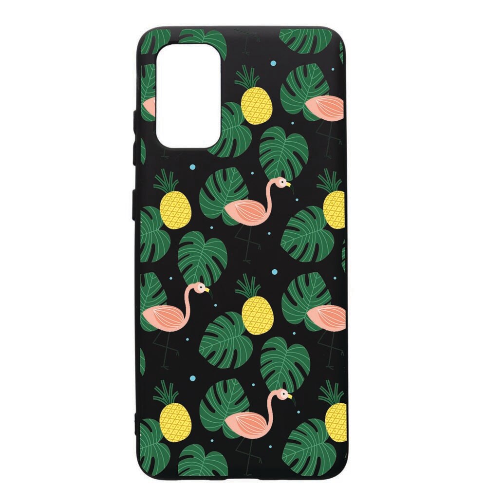 Husa de protectie Samsung Galaxy A51, Tropical, silicon, cu interiorul din material textil, protectie camera, PB93