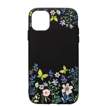 Husa de protectie Apple iPhone 12, Butterfly-Flowers, silicon, cu interiorul din material textil, protectie camera, PB95 Husa de protectie Apple iPhone 12, Butterfly-Flowers, silicon, cu interiorul din material textil, protectie camera, PB95