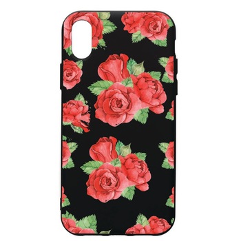 Husa de protectie Samsung Galaxy A01, Rose, silicon, cu interiorul din material textil, protectie camera, PB97 Husa de protectie Samsung Galaxy A01, Rose, silicon, cu interiorul din material textil, protectie camera, PB97