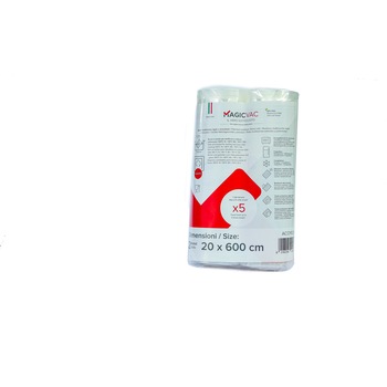 Set de 2 role folie pentru vidat cu autocolant universale Magic Vac, 20 x 600 cm, rezistente la rupere, temperaturi inalte si microunde, reutilizabile Set de 2 role folie pentru vidat cu autocolant universale Magic Vac, 20 x 600 cm, rezistente la rupere, temperaturi inalte si microunde, reutilizabile