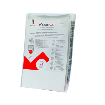 Set de 100 pungi pentru vidat cu autocolant universale Magic Vac, 20 x 30 cm, rezistente la rupere si temperaturi inalte, reutilizabile Set de 100 pungi pentru vidat cu autocolant universale Magic Vac, 20 x 30 cm, rezistente la rupere si temperaturi inalte, reutilizabile