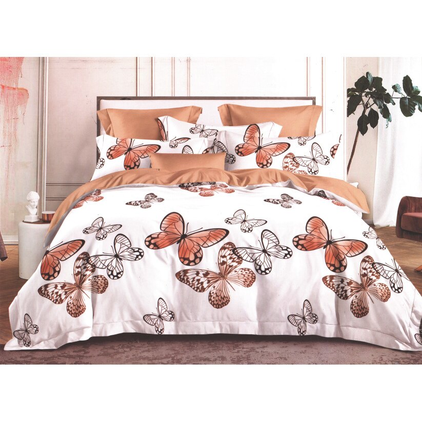 Set Lenjerie de pat dublu finet 6 piese cu Pilota 200 x 220 cm si 2 perne, Ralex Pucioasa, PFN589