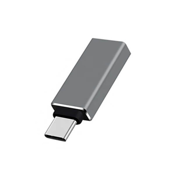 C típusú USB OTG adapter az USB 3.0-hoz, TechDelivery TD-USH48, Space Grey