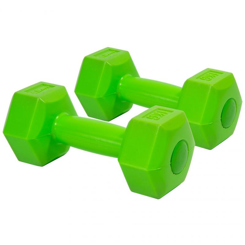 Комплект от 2 композитни гири, EB Fit, 2 x 1 кг, Зелен - eMAG.bg
