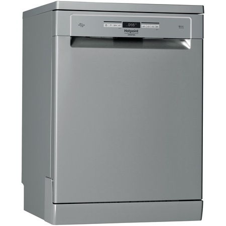 Masina de spalat vase Hotpoint HFO3T241WFGX, 14 seturi, 10 programe, Clasa C, Motor Inverter, Zone Wash 3D, Sistem ActiveDry, 60 cm, Inox