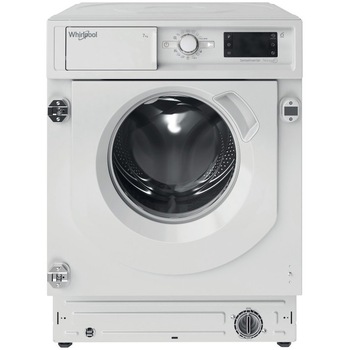 Masina de spalat rufe frontala incorporabila Whirlpool BIWMWG71483EEUN, 7 kg, 1400 rpm, Clasa D,Tehnologia al 6-lea Simt, Motor Inverter, Display digital, Alb Masina de spalat rufe frontala incorporabila Whirlpool BIWMWG71483EEUN, 7 kg, 1400 rpm, Clasa D,Tehnologia al 6-lea Simt, Motor Inverter, Display digital, Alb