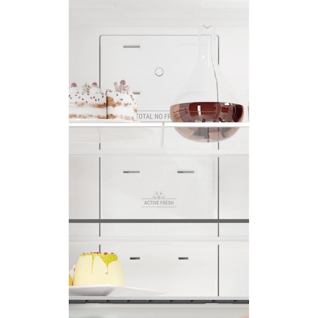 Combina frigorifica Hotpoint HA70BE72X, 444 l, Clasa A++, Full No Frost, Fresh zone, Fast cooling, Fast freezing, H 195.5 cm, Inox