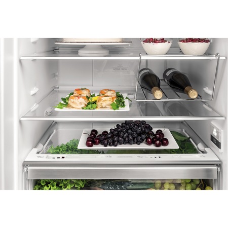 Combina frigorifica Hotpoint HA70BE72X, 444 l, Clasa A++, Full No Frost, Fresh zone, Fast cooling, Fast freezing, H 195.5 cm, Inox