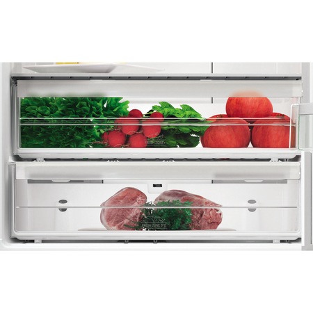Combina frigorifica Hotpoint HA70BE72X, 444 l, Clasa A++, Full No Frost, Fresh zone, Fast cooling, Fast freezing, H 195.5 cm, Inox