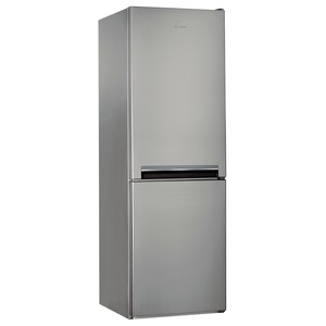 Combina frigorifica Indesit LI7S1ES, 308 l, Clasa F, Fast cooling, Less frost, Fresh box, H 176 cm, Argintiu