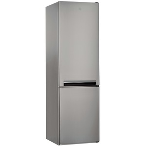 Combina frigorifica Indesit LI9S1ES, 372 l, Fast cooling, Less Frost, Crisper, Clasa F, H 201 cm, Argintiu