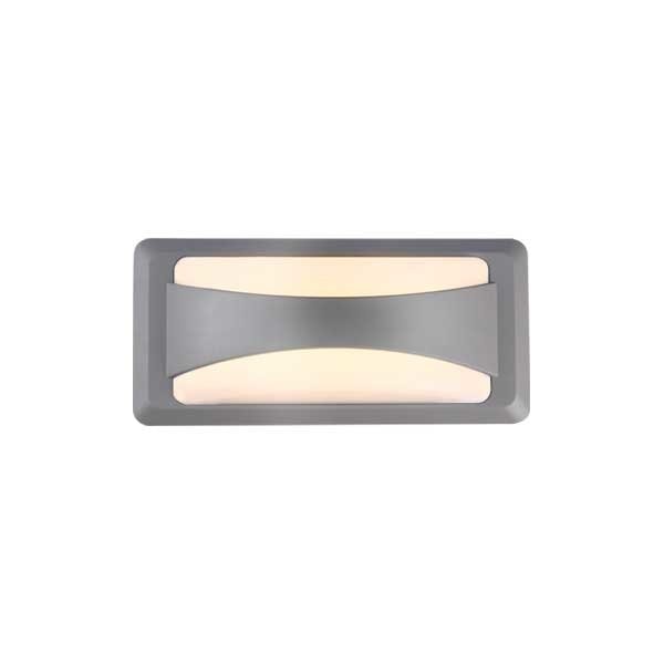 Aplica de perete, Optonica, 12W(27W), 230x110x76 mm, Lumina Naturala, Gri