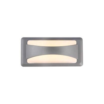 Aplica de perete, Optonica, 12W(27W), 230x110x76 mm, Lumina Calda, Gri Aplica de perete, Optonica, 12W(27W), 230x110x76 mm, Lumina Calda, Gri