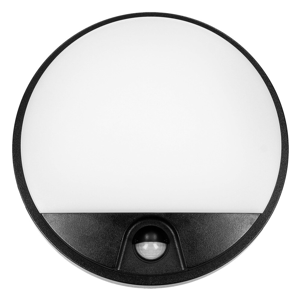 Aplica de gradina ORNO AGAT OR-OP-6112BLPMR4, 15W, LED SMD, senzor de miscare si crepuscular, detectie 140°, 1200lm, IP54, 4000K, negru/alb