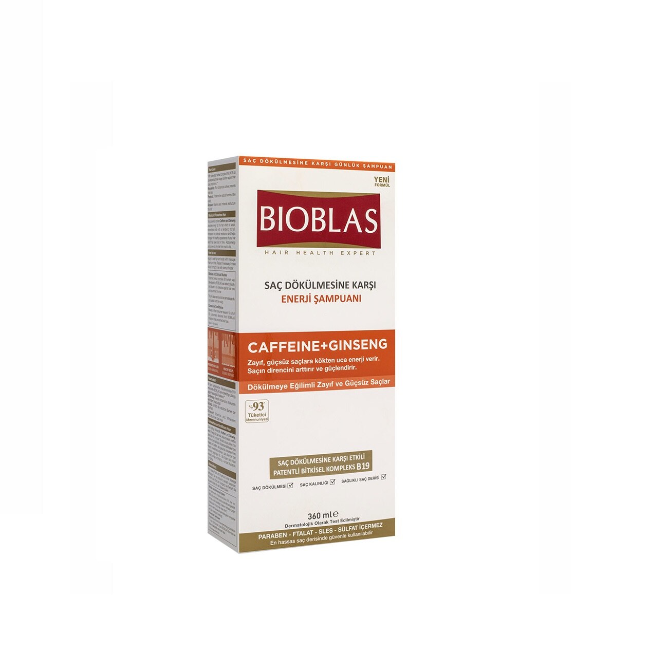 Шампоан за коса Bioblas, Против косопад, С кофеин и женшен, За слаба и ...