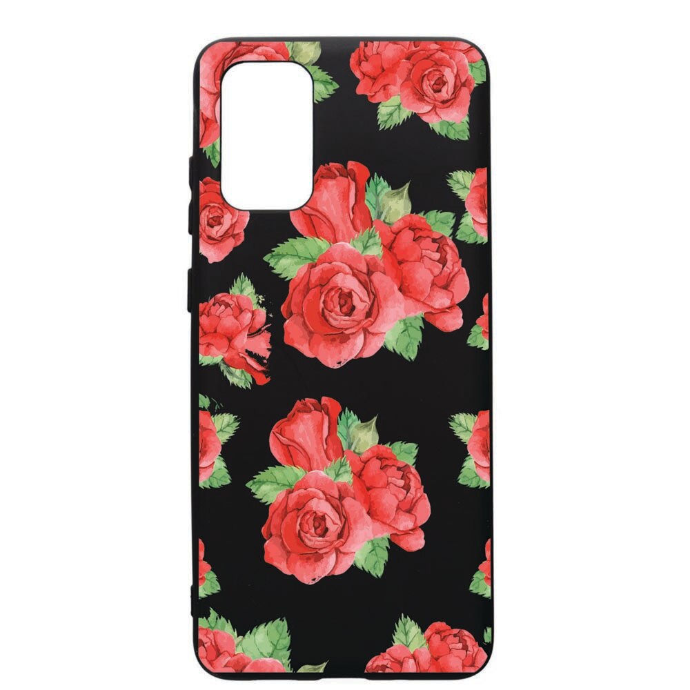 Husa de protectie Samsung Galaxy S20 Plus, Rose, silicon, cu interiorul din material textil, protectie camera, PB97