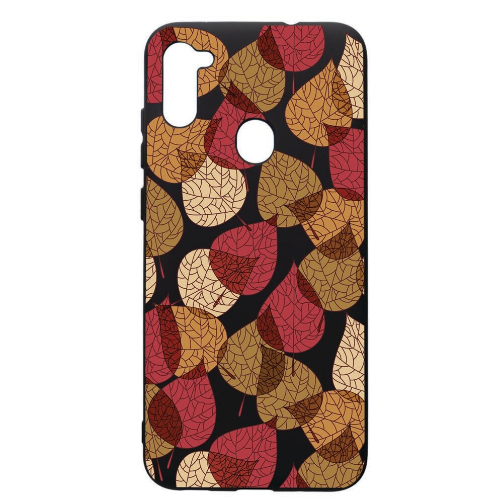 Husa de protectie Samsung Galaxy A11, Feathers, silicon, cu interiorul din material textil, protectie camera, PB98