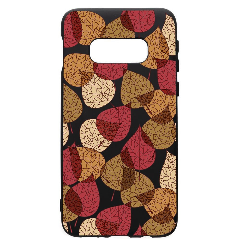 Husa de protectie Samsung Galaxy S10E, Feathers, silicon, cu interiorul din material textil, protectie camera, PB98