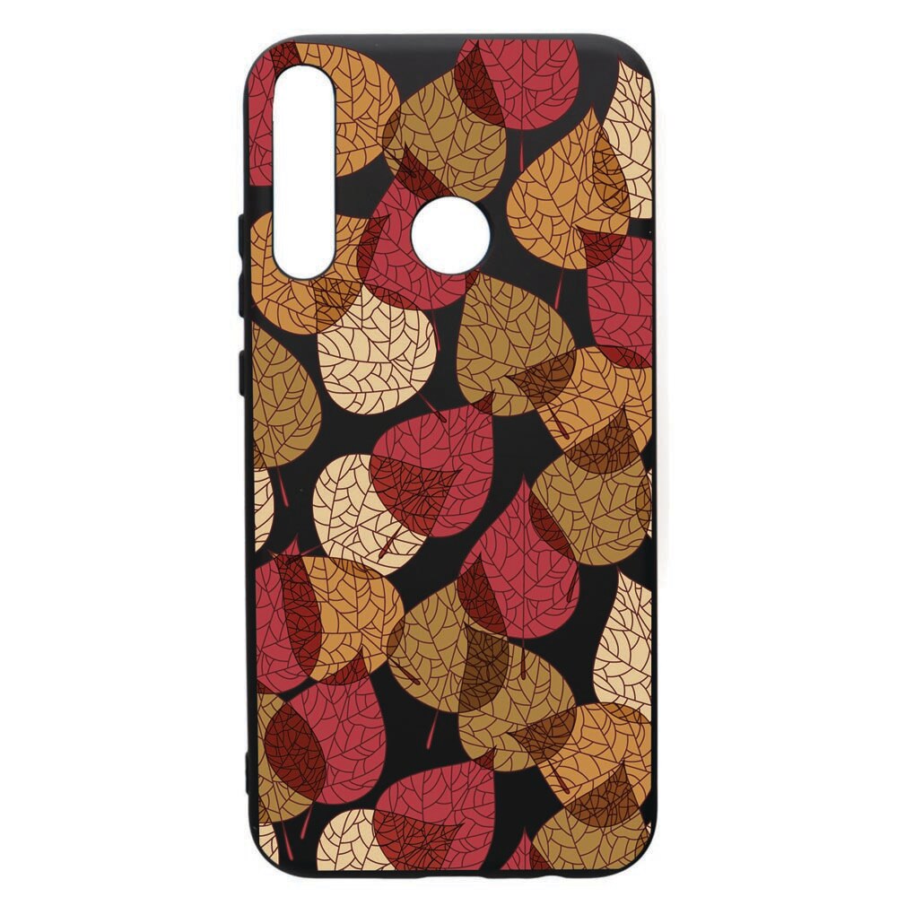 Husa de protectie Huawei P40 Lite E / Y7p, Feathers, silicon, cu interiorul din material textil, protectie camera, PB98
