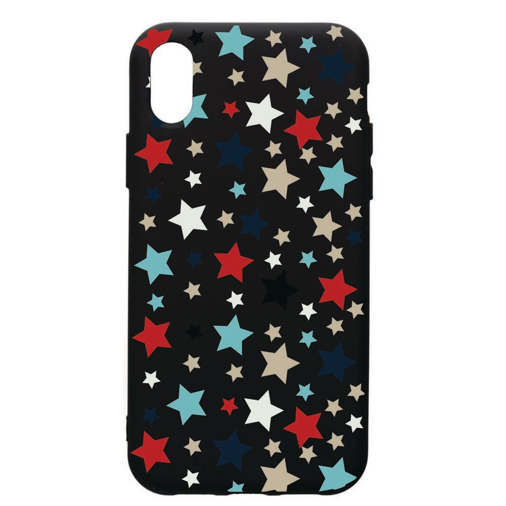 Husa de protectie Apple iPhone XS Max, Star, silicon, cu interiorul din material textil, protectie camera, PB146