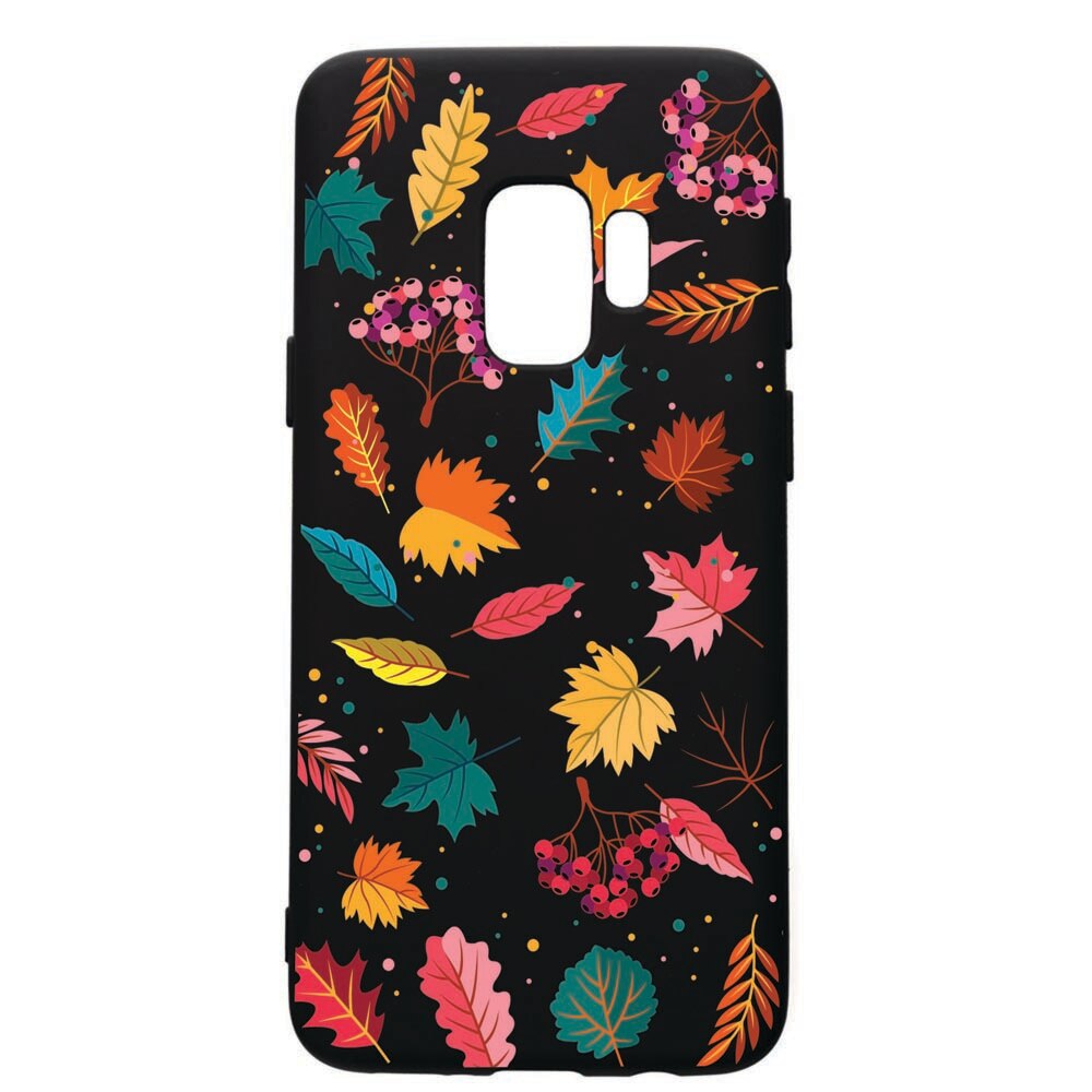 Husa de protectie Samsung Galaxy S9, Feathers, silicon, cu interiorul din material textil, protectie camera, PB99