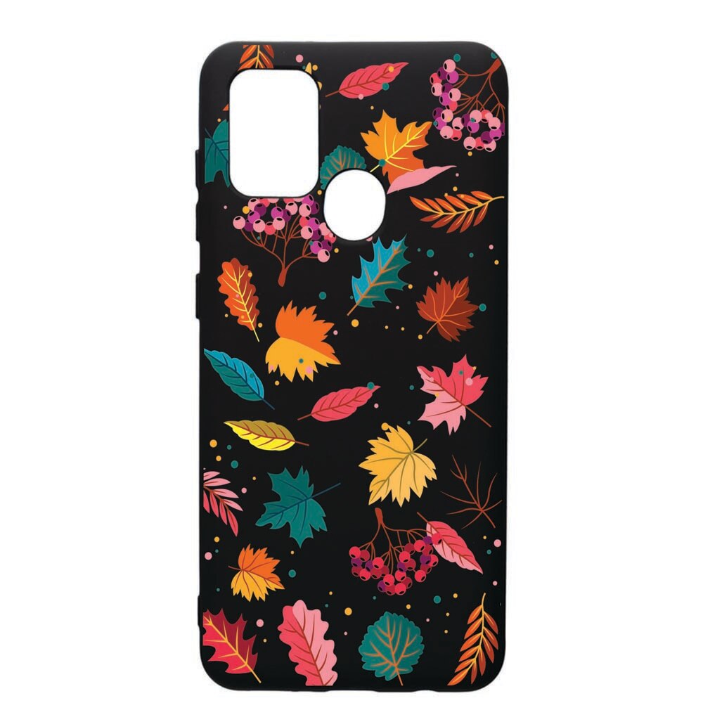 Husa de protectie Samsung Galaxy A21, Feathers, silicon, cu interiorul din material textil, protectie camera, PB99