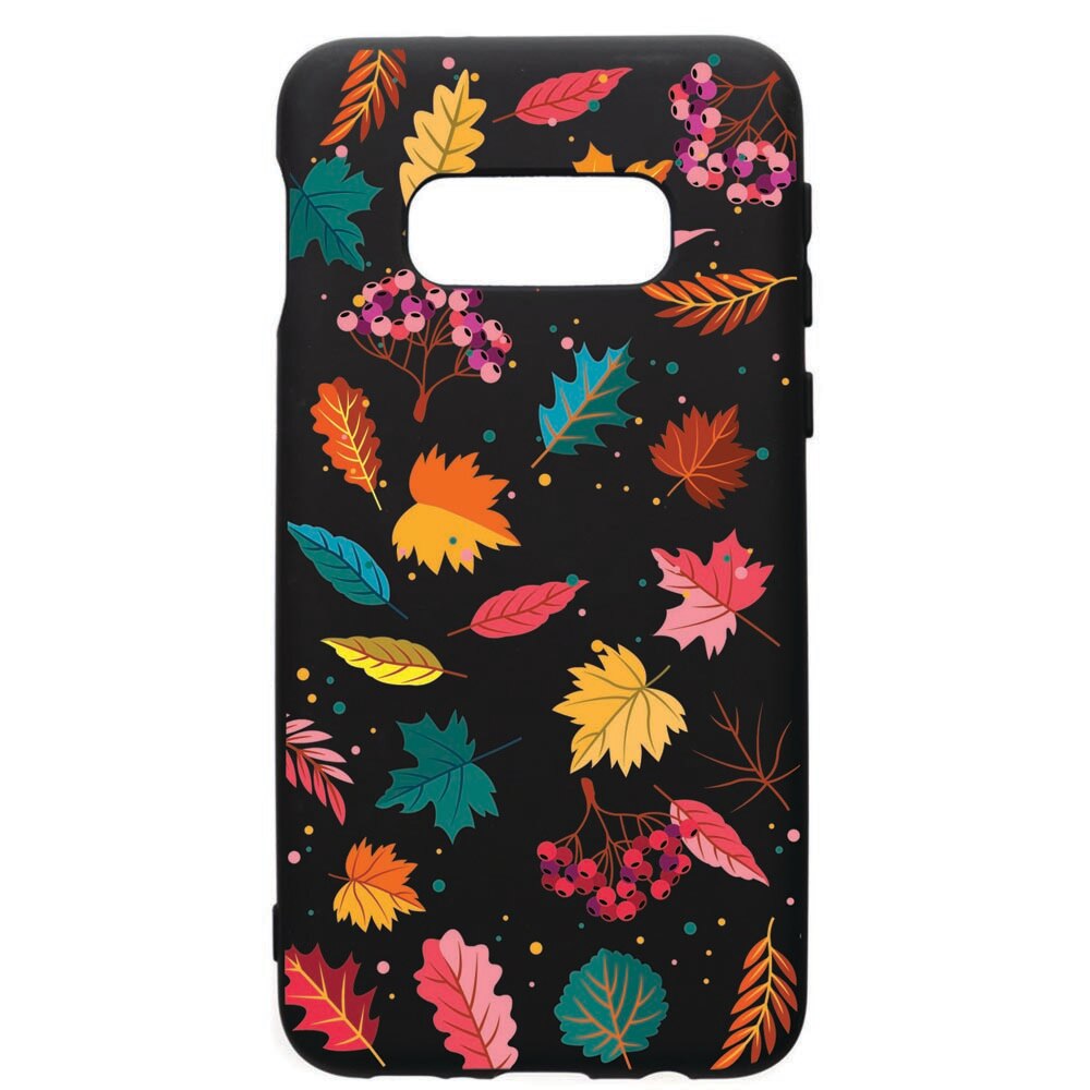 Husa de protectie Samsung Galaxy S10E, Feathers, silicon, cu interiorul din material textil, protectie camera, PB99