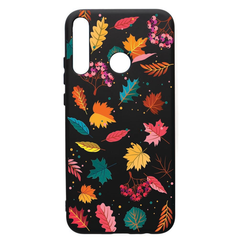 Husa de protectie Huawei P40 Lite E / Y7p, Feathers, silicon, cu interiorul din material textil, protectie camera, PB99