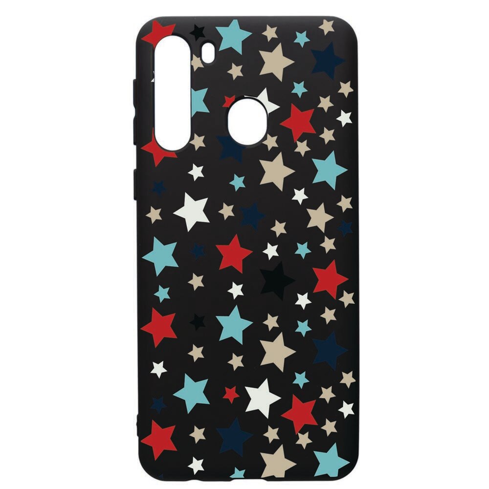 Husa de protectie Samsung Galaxy A21S, Star, silicon, cu interiorul din material textil, protectie camera, PB146
