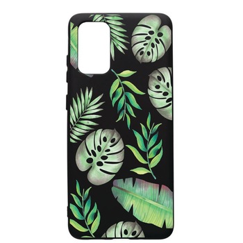 Husa de protectie Samsung Galaxy A71, Tropical, silicon, cu interiorul din material textil, protectie camera, PB150 Husa de protectie Samsung Galaxy A71, Tropical, silicon, cu interiorul din material textil, protectie camera, PB150