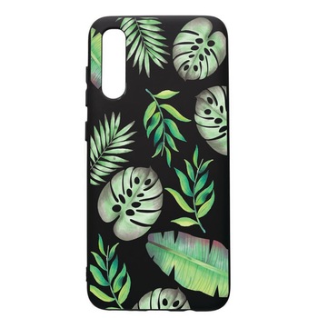 Husa de protectie Samsung Galaxy A30S, Tropical, silicon, cu interiorul din material textil, protectie camera, PB150 Husa de protectie Samsung Galaxy A30S, Tropical, silicon, cu interiorul din material textil, protectie camera, PB150