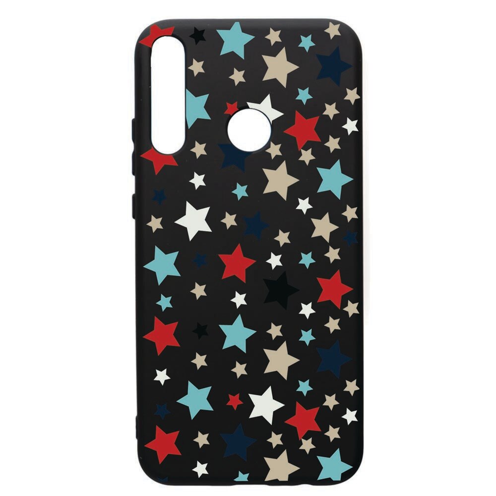 Husa de protectie Huawei P40 Lite E / Y7p, Star, silicon, cu interiorul din material textil, protectie camera, PB146