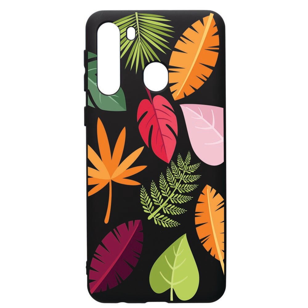 Husa de protectie Samsung Galaxy A21S, Feathers, silicon, cu interiorul din material textil, protectie camera, PB151