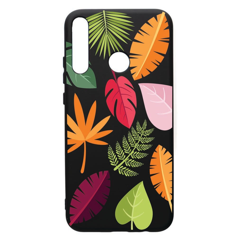 Husa de protectie Huawei P40 Lite E / Y7p, Feathers, silicon, cu interiorul din material textil, protectie camera, PB151