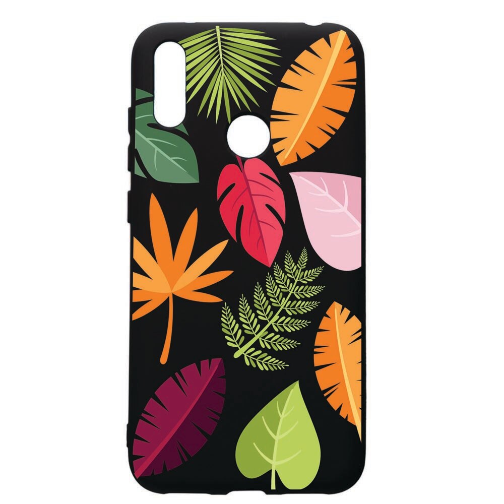 Husa de protectie Huawei Y7 2019, Feathers, silicon, cu interiorul din material textil, protectie camera, PB151
