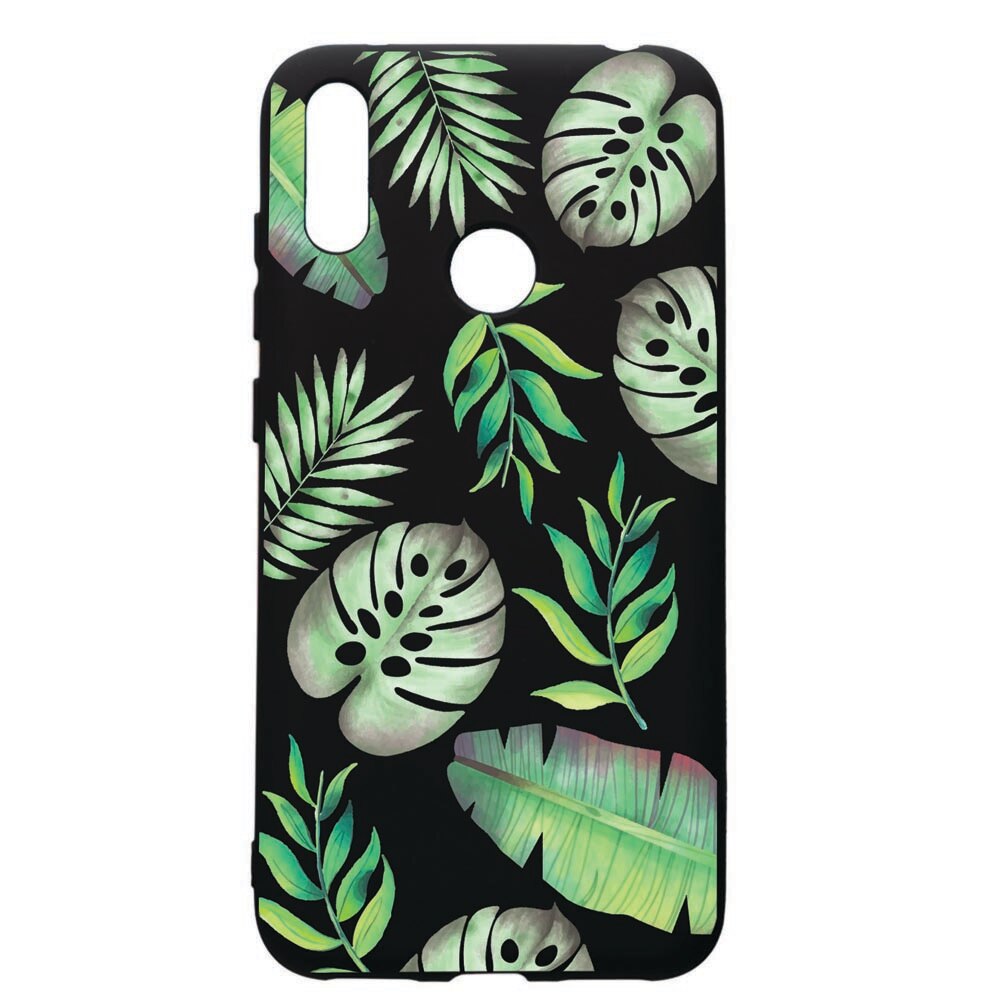 Husa de protectie Huawei Y7 2019, Tropical, silicon, cu interiorul din material textil, protectie camera, PB150