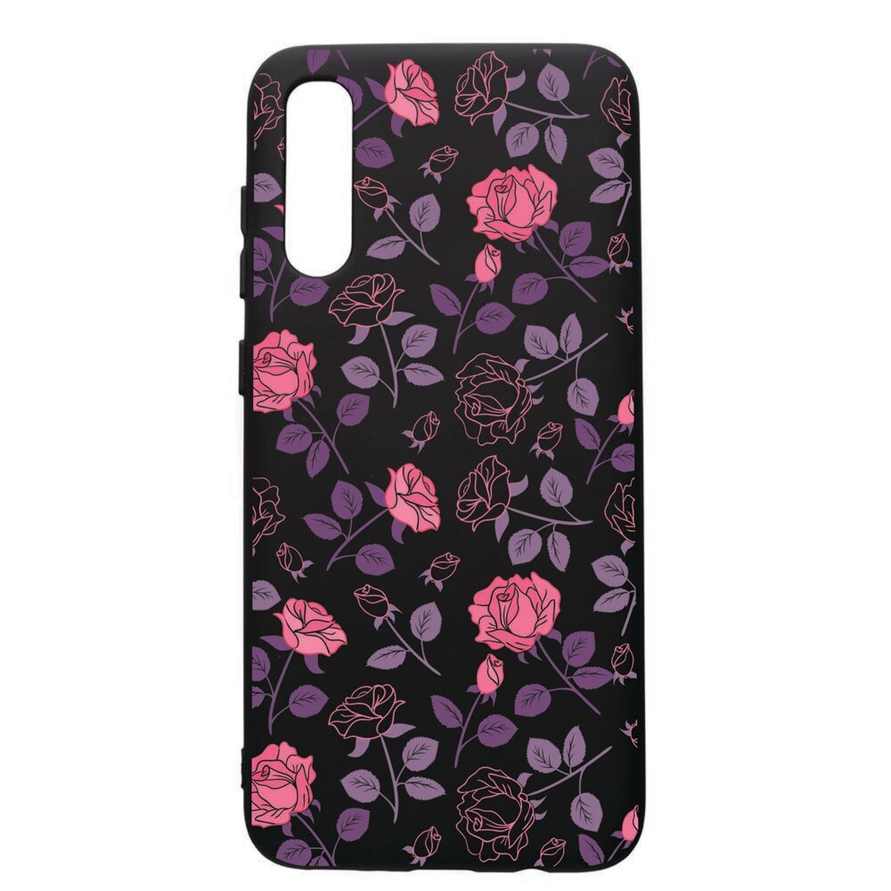 Husa de protectie Samsung Galaxy A50, Roses, silicon, cu interiorul din material textil, protectie camera, PB168