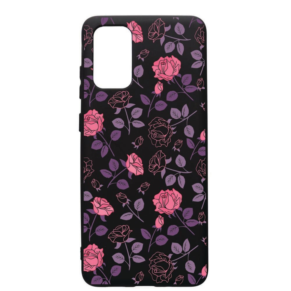 Husa de protectie Samsung Galaxy A41, Roses, silicon, cu interiorul din material textil, protectie camera, PB168