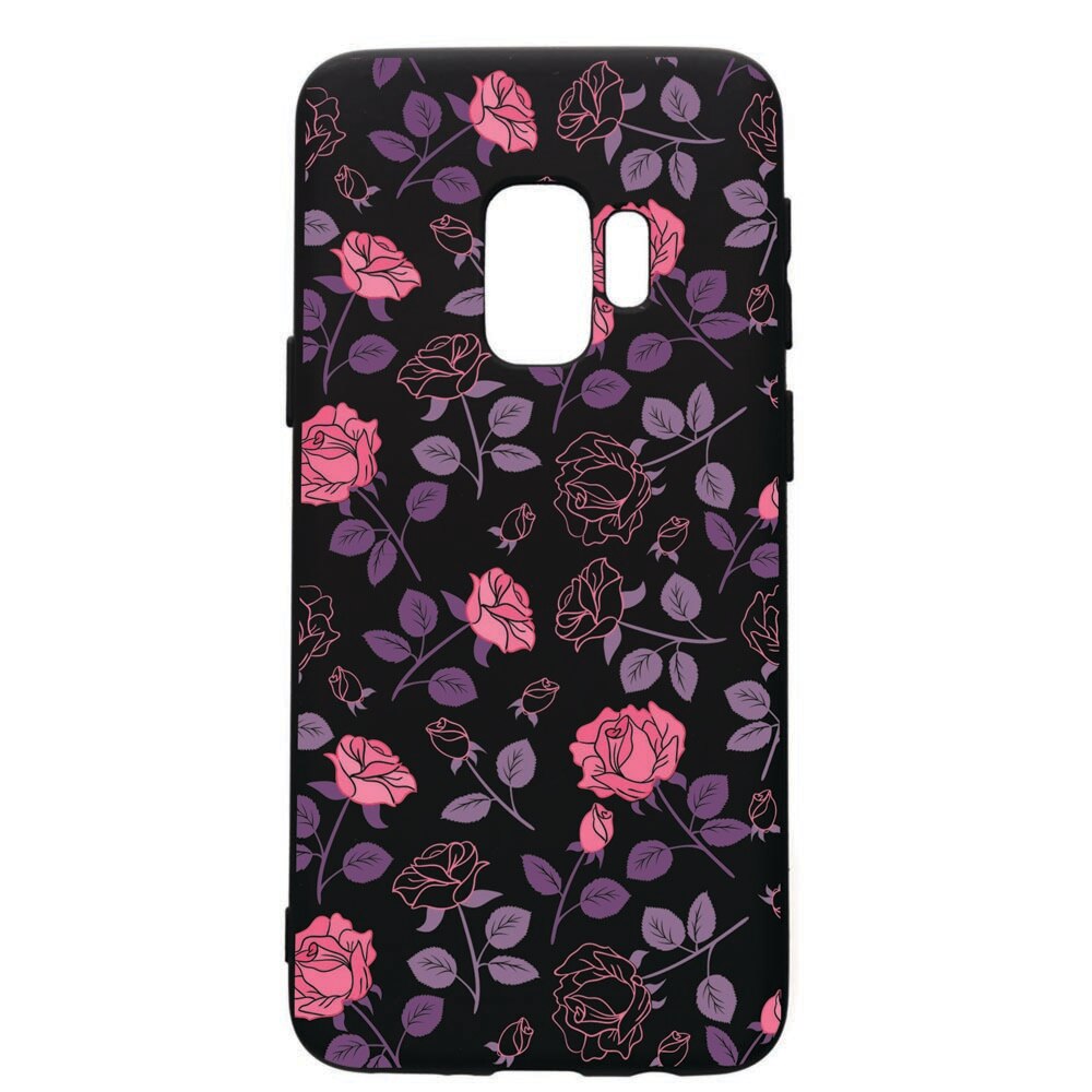 Husa de protectie Samsung Galaxy S9, Roses, silicon, cu interiorul din material textil, protectie camera, PB168