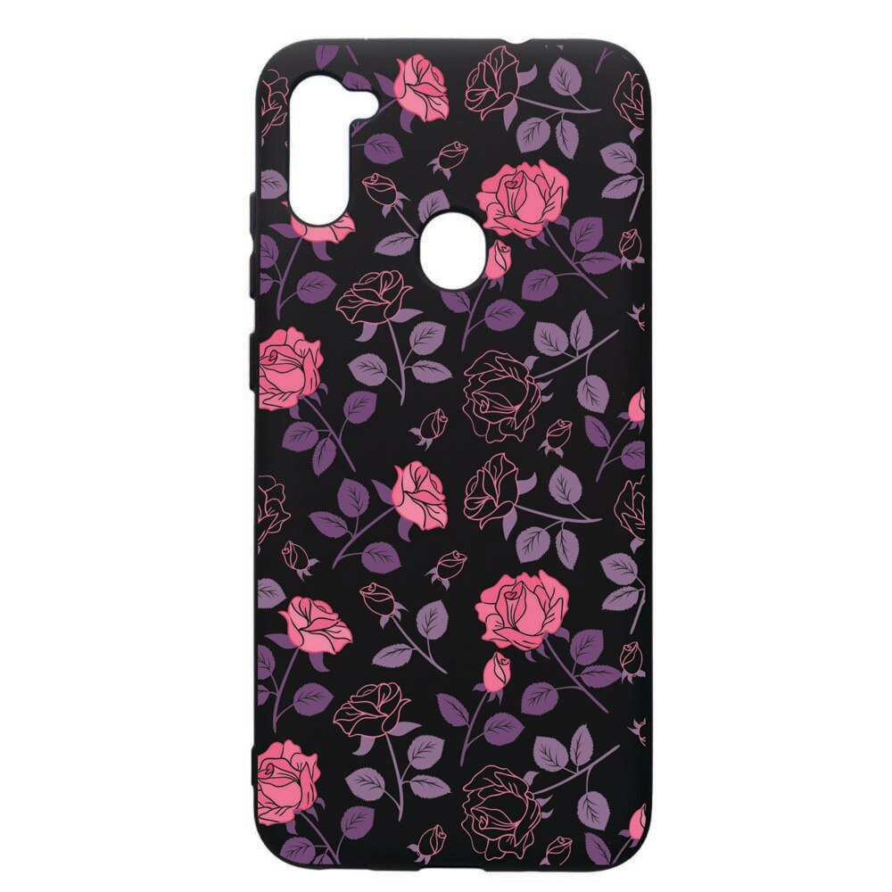 Husa de protectie Samsung Galaxy A11, Roses, silicon, cu interiorul din material textil, protectie camera, PB168