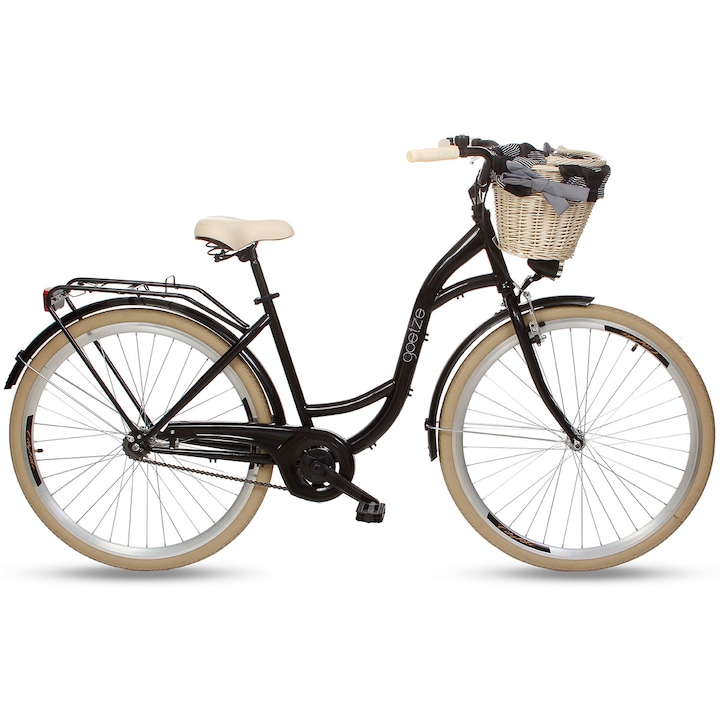 Goetze Colorus Női kerékpár 1 fokozat 28″ kerék 18” váz 155-185 cm magassag Fekete