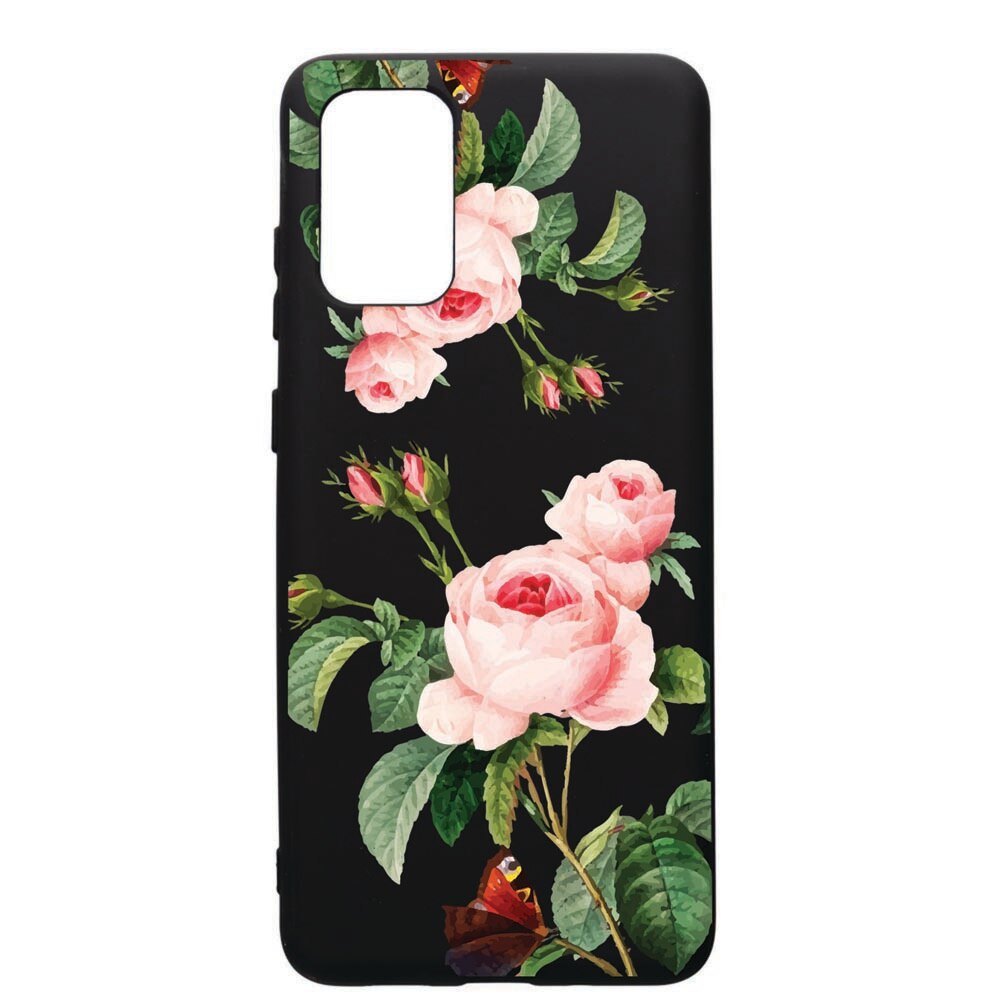 Husa de protectie Samsung Galaxy A71, Rose, silicon, cu interiorul din material textil, protectie camera, PB172