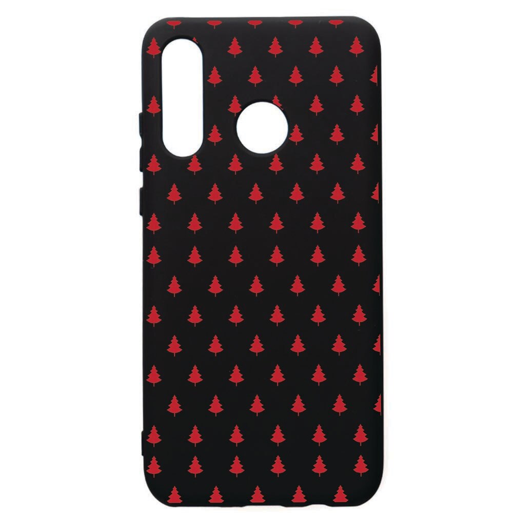 Husa de protectie Huawei P30 Lite, Christmas, silicon, cu interiorul din material textil, protectie camera, PB174