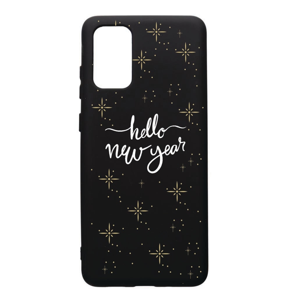 Husa de protectie Huawei P40, Hello New Year, silicon, cu interiorul din material textil, protectie camera, PB173