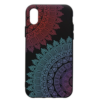 Husa de protectie Apple iPhone XS Max, Lace, silicon, cu interiorul din material textil, protectie camera, PB176 Husa de protectie Apple iPhone XS Max, Lace, silicon, cu interiorul din material textil, protectie camera, PB176