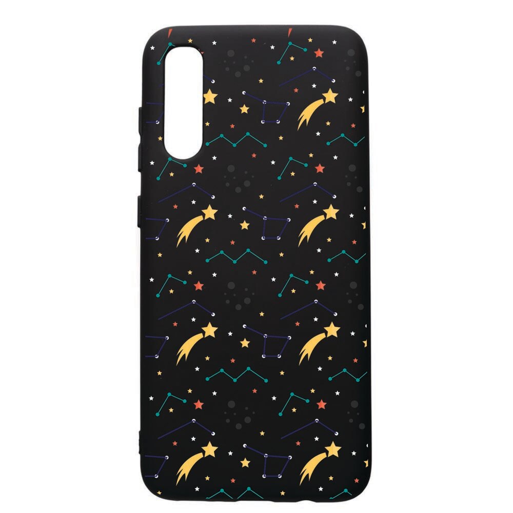 Husa de protectie Samsung Galaxy A50, Zodiac, silicon, cu interiorul din material textil, protectie camera, PB177