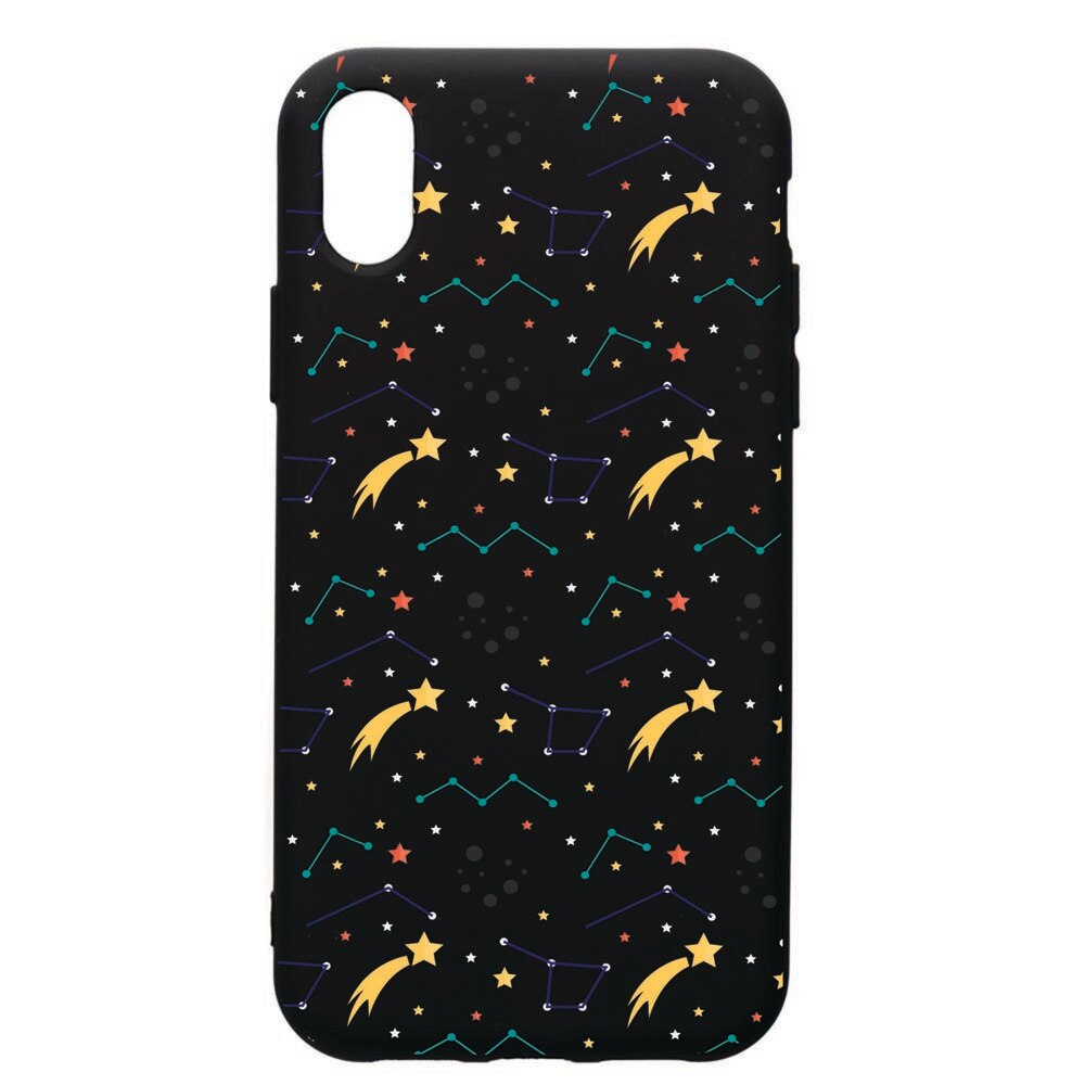 Husa de protectie Apple iPhone XS Max, Zodiac, silicon, cu interiorul din material textil, protectie camera, PB177